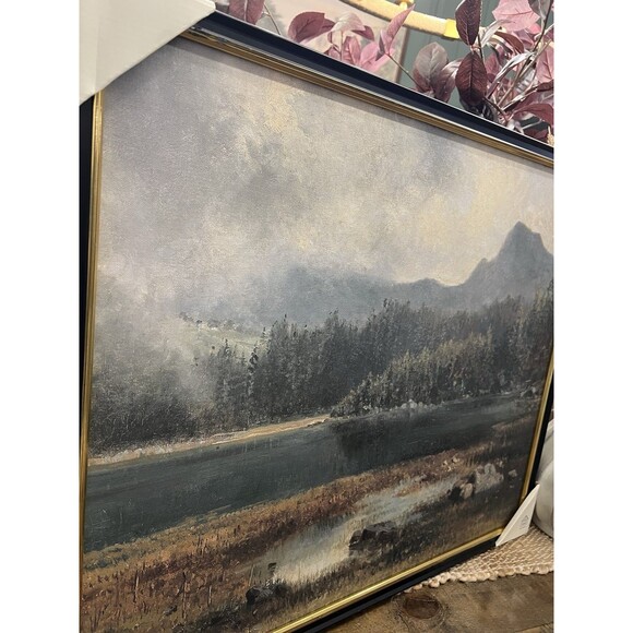 20"x24" Horizontal Landscape Mountain Framed Wall Art -Hearth & Hand Magnolia - Picture 2 of 6